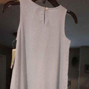 Bonnie Jean girls blue pinstripe dress size 6X NWT